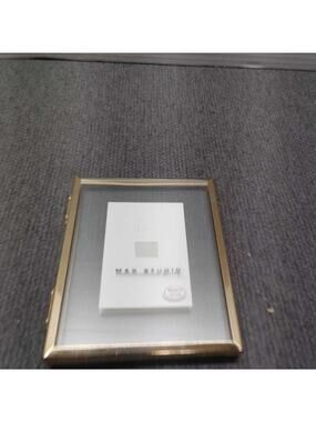 Max Studio Home Double Hinged Gold Tone Glass Photo Frame Display
